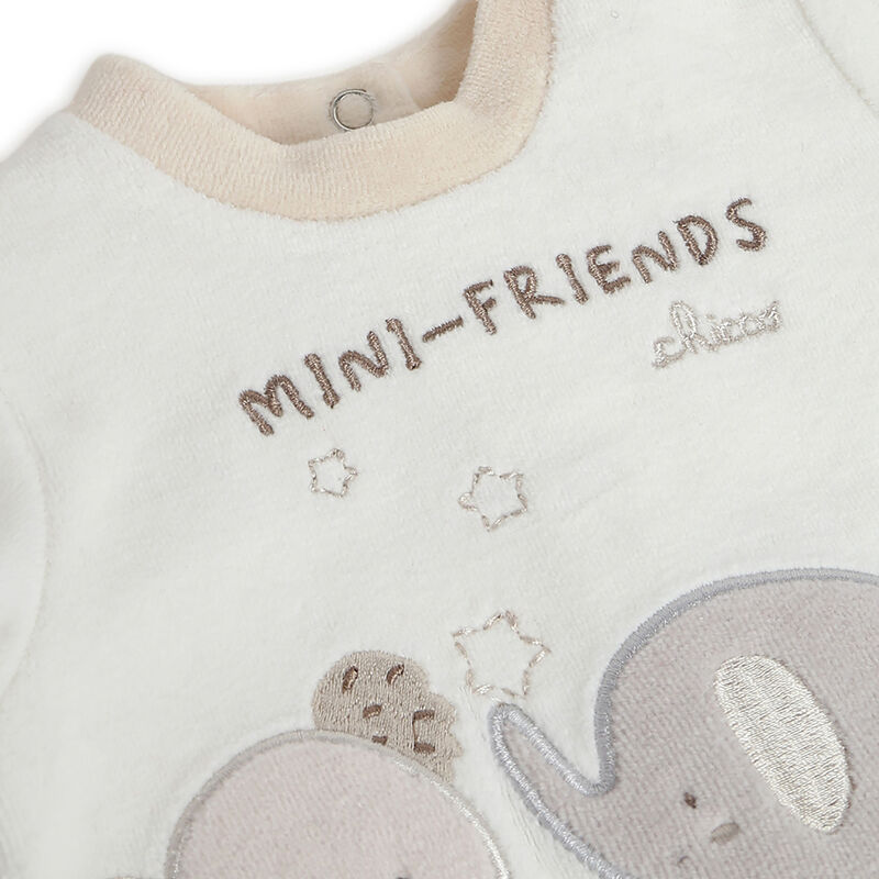 Infants Bronze Applique Smock with Legging image number 4